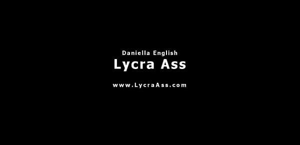  Lycra ass see through leggings Daniella English